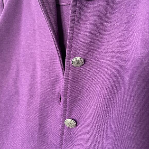 Drapers & Damons Womens Dress Suit Two Piece Sheath Blazer Purple Size PXL - Picture 5 of 12